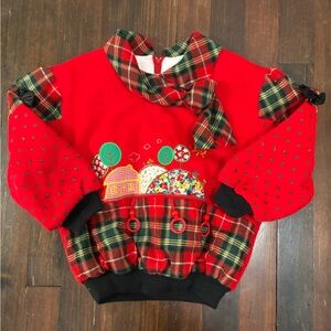 Vintage Early ‘90’s Kids Christmas Sweater, size 6/7
